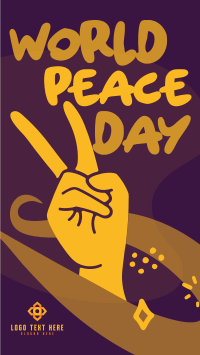 Peace Day Scribbles Instagram Story