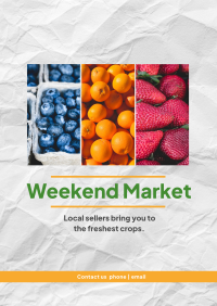 Weekend Fruits Poster