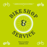 Bike Shop and Service Instagram Post