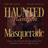 Haunted Masquerade Instagram Post Design