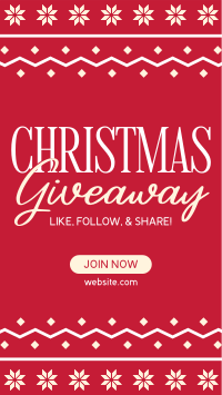 Christmas Giveaway Promo Facebook Story