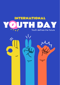 Hand Sign Of The Youth Poster