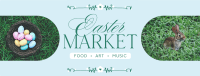 Flowery Easter Market Facebook Cover Image Preview