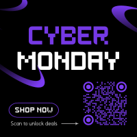 Cyber Monday Scan for Deals Instagram Post Design