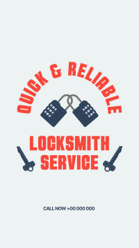 Locksmith Badge Instagram Story