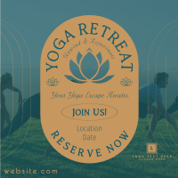 Yoga Retreat Day Instagram Post