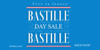 Happy Bastille Day Twitter Post Design