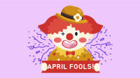 April Fools Clown Banner Facebook Event Cover Design