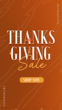 Thanksgiving Autumn Shop Sale Instagram Story