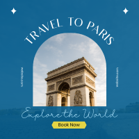 Travel to Paris Instagram Post