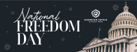 Freedom Day Fireworks Facebook Cover Image Preview