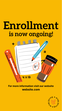 Enrollment Is Now Ongoing Instagram Story