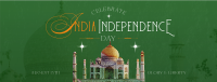 India Independence Taj Mahal Facebook Cover Design