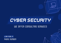 Cyber Security Consultation Postcard Design