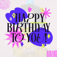 Quirky Birthday Celebration Linkedin Post