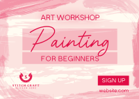 Painting for Beginners Postcard Image Preview