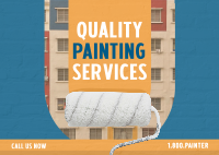 Painting Wall Exterior Postcard