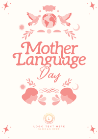 Rustic International Mother Language Day Poster