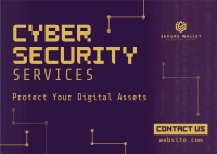 Modern Cyber Security Postcard Image Preview