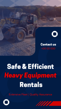 Corporate Heavy Equipment Rentals Instagram Reel Image Preview