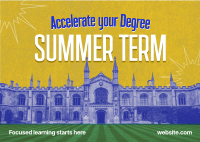 Advanced Summer Classes Postcard Design