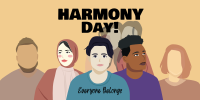 Harmony Day Celebration Twitter Post Design