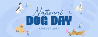 Cute Dog Day Facebook Cover Design