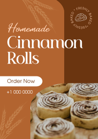 Homemade Cinnamon Rolls Flyer