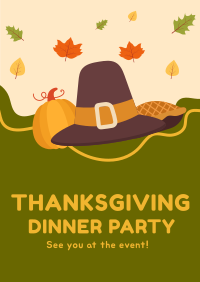 Thanksgiving Dinner Party Poster