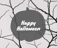 Simple Halloween Greeting Facebook Post