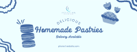 Aesthetic Bakery Illustration Facebook Cover Image Preview