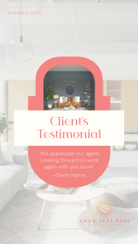 Clean Real Estate Testimonial Instagram Reel Image Preview