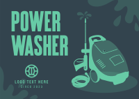 Power Washer Rental Postcard