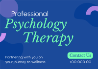 Psychology Clinic Postcard Design