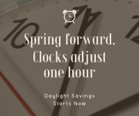 Calm Daylight Savings Reminder Facebook Post