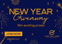 New Year Special Giveaway Postcard