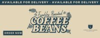 Minimalist Coffee Bean Delivery Facebook Cover