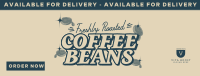 Minimalist Coffee Bean Delivery Facebook Cover Image Preview