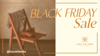 Minimalist Sale Black Friday Facebook Event Cover Design