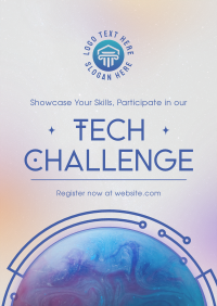 Minimalist Tech Challenge Poster