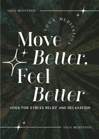 Modern Feel Better Yoga Meditation Flyer