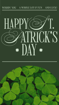 Modern Nostalgia St. Patrick's Day Greeting Instagram Reel Image Preview