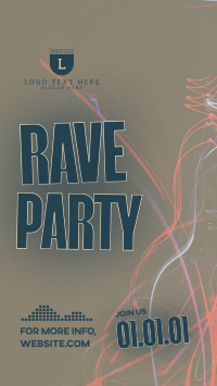 Rave Party Vibes Facebook Story