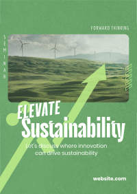 Elevating Sustainability Seminar Flyer