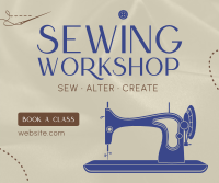 Sewing Workshop Facebook Post Design