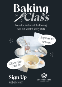 Pastry Baking Class Flyer