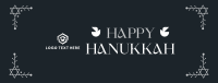 Hanukkah Menorah Ornament Facebook Cover