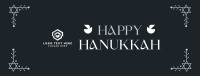 Hanukkah Menorah Ornament Facebook Cover Image Preview