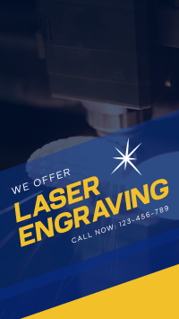 Laser Engraving Service Facebook Story