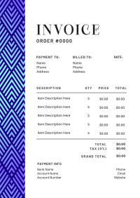 Modern Invoice example 1